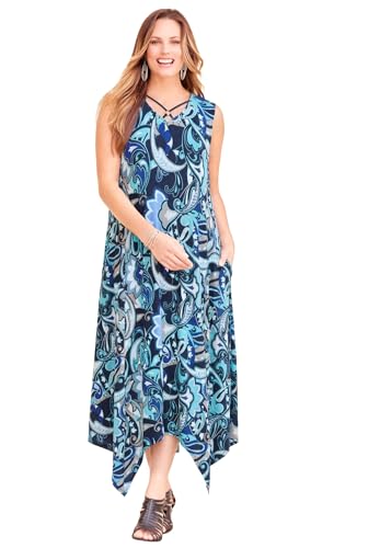Catherines Women's Plus Size Anywear Reversible Crisscross V-Neck